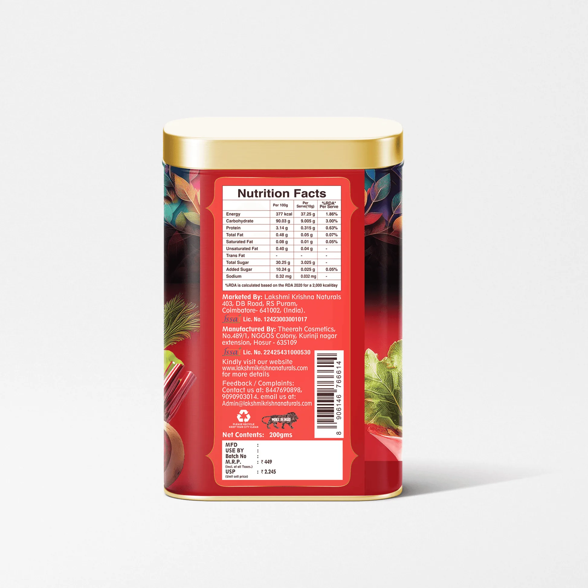 Lakshmi Krishna Naturals ABC Malt Powder | Nutrient-Rich Daily Health Drink | Natural Energy & Skin Glow Booster-2