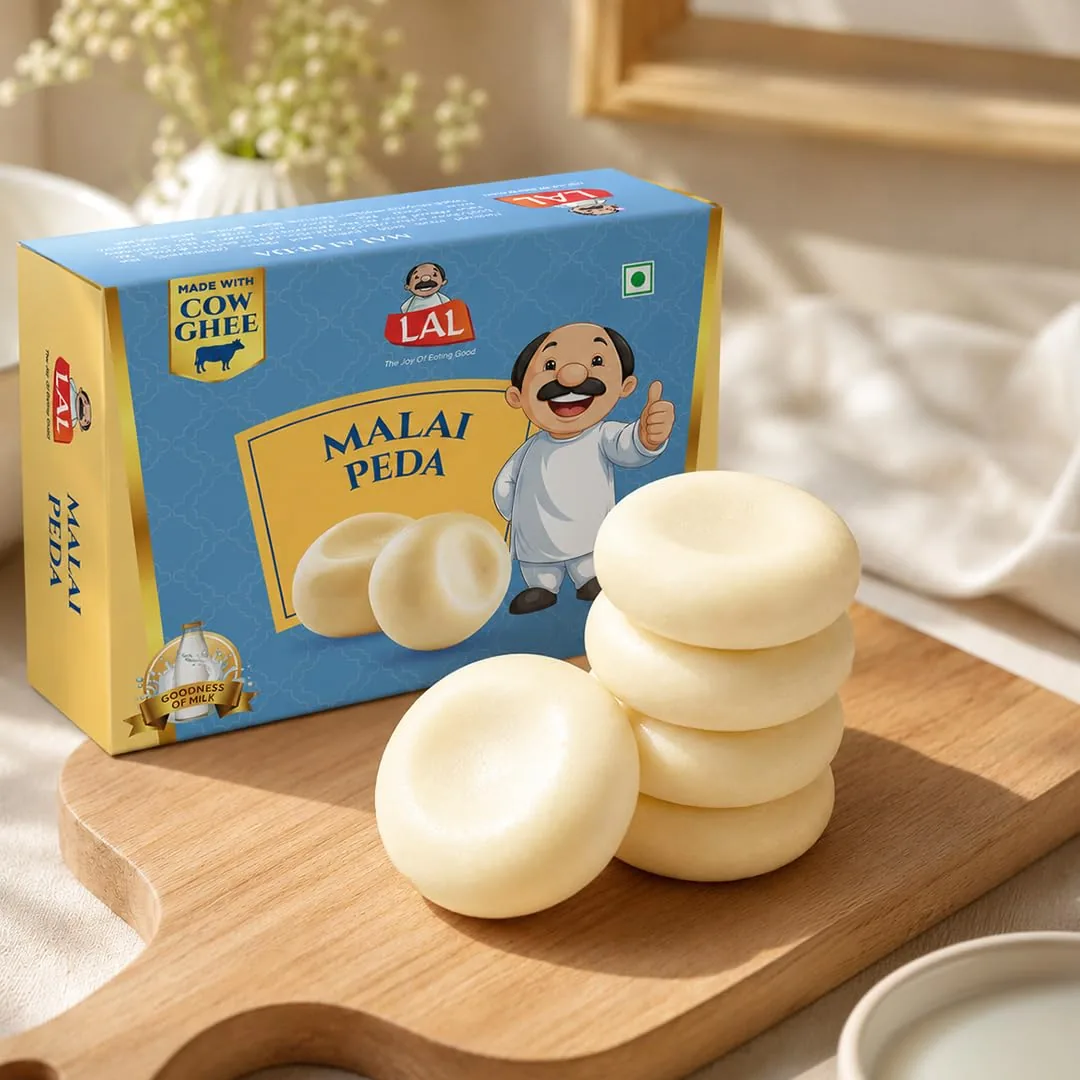 Lal Sweets Malai Peda | Traditional Indian Sweet | Soft & Creamy-3
