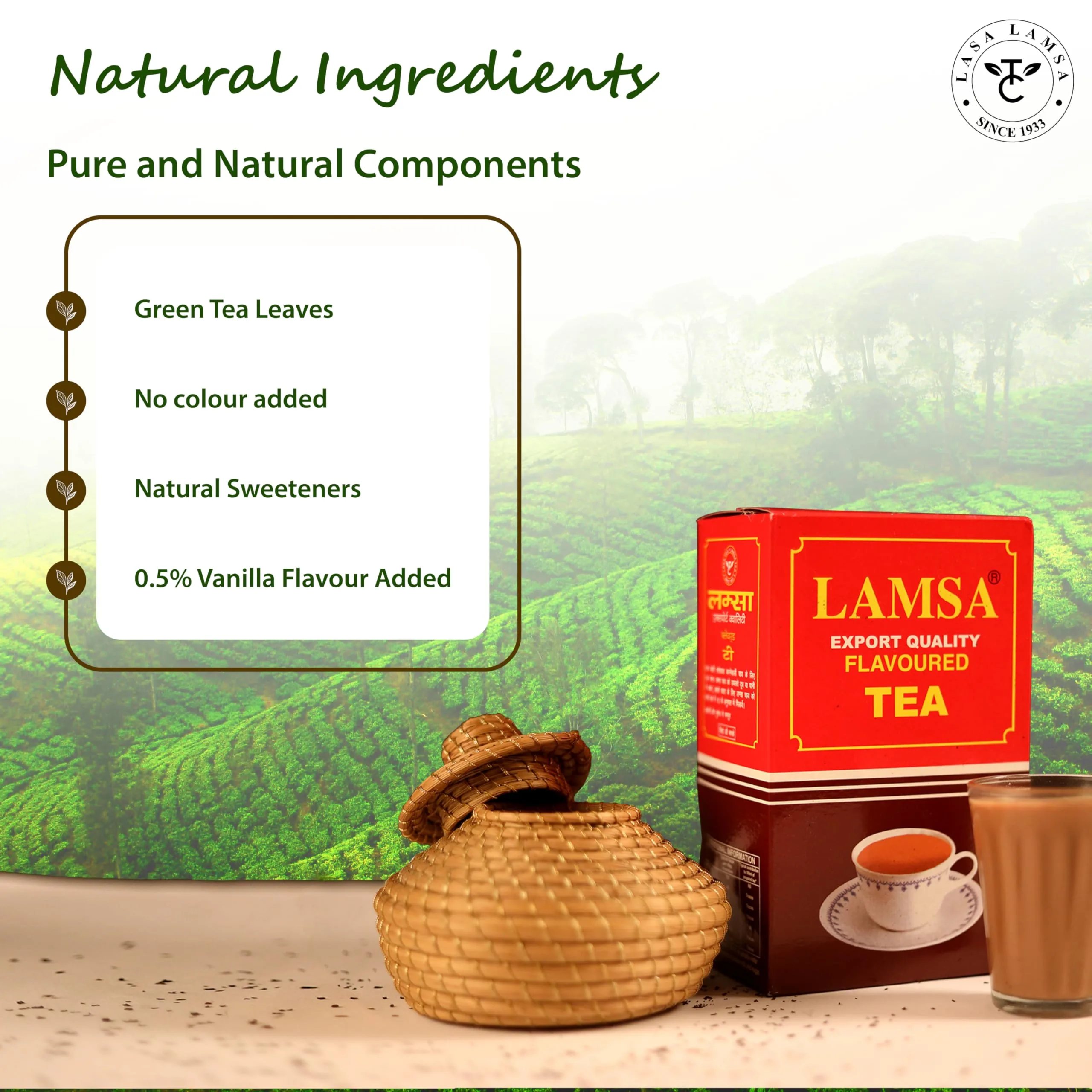 Lamsa Flavoured Tea | Vanilla Infused Black Tea | Hyderabad Special Chai-2