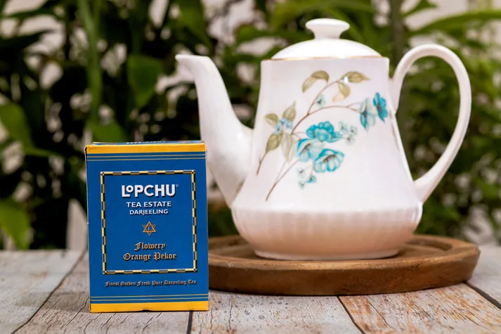 Lopchu Tea Estate Darjeeling Flowery Orange Pekoe | Loose Leaf Black Tea | Smoky & Woody Notes-2