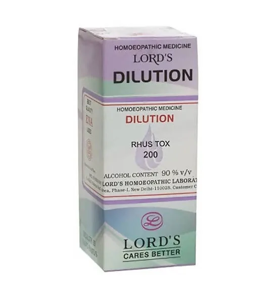 Lord's Homeopathy Rhus Tox Dilution | Natural Homeopathic Remedy | Joint & Muscle Stiffness Relief-1