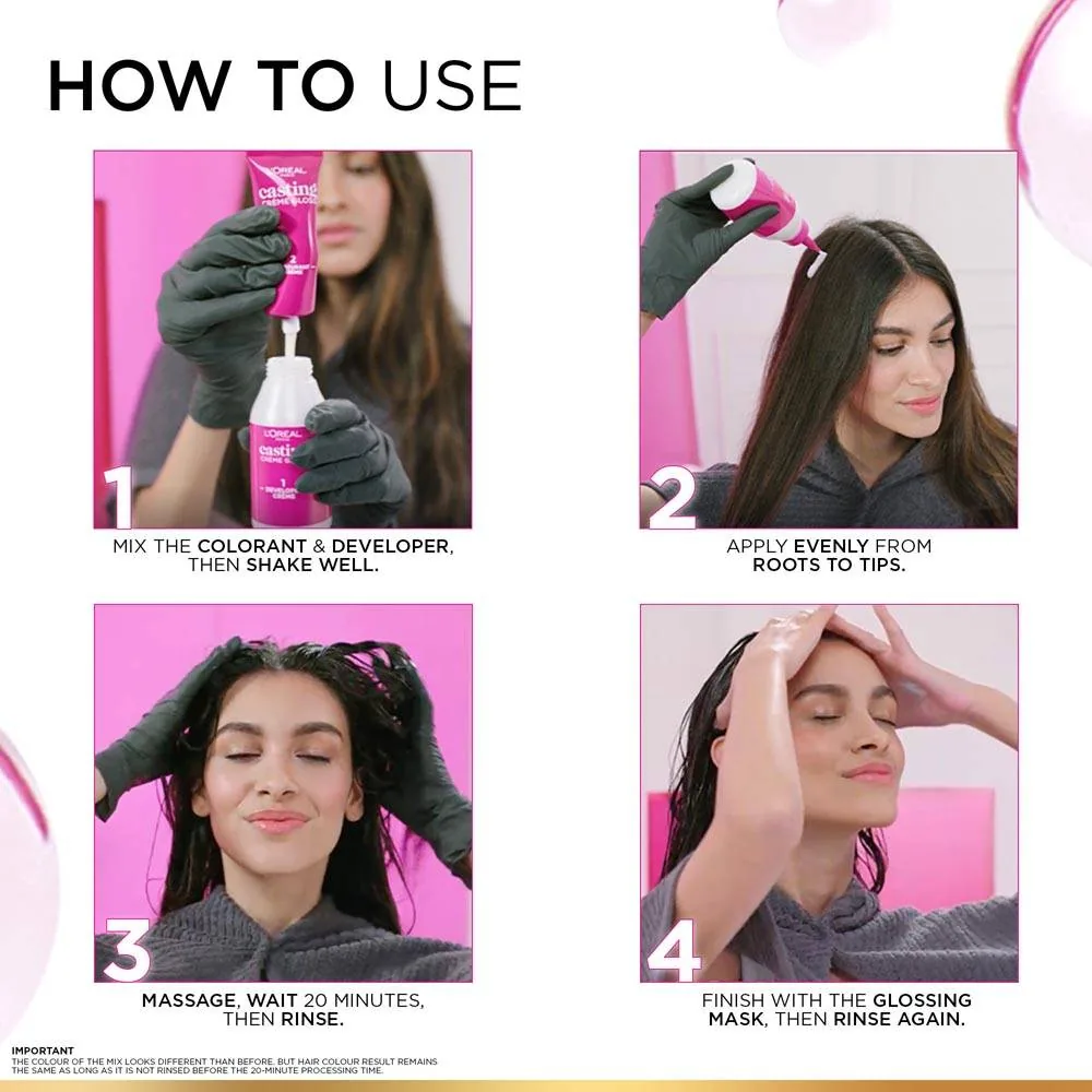 L'Oreal Paris Casting Creme Gloss Conditioning Hair Color | Ammonia-Free Semi-Permanent Hair Dye | Natural Shimmering Tones & Grey Coverage-6