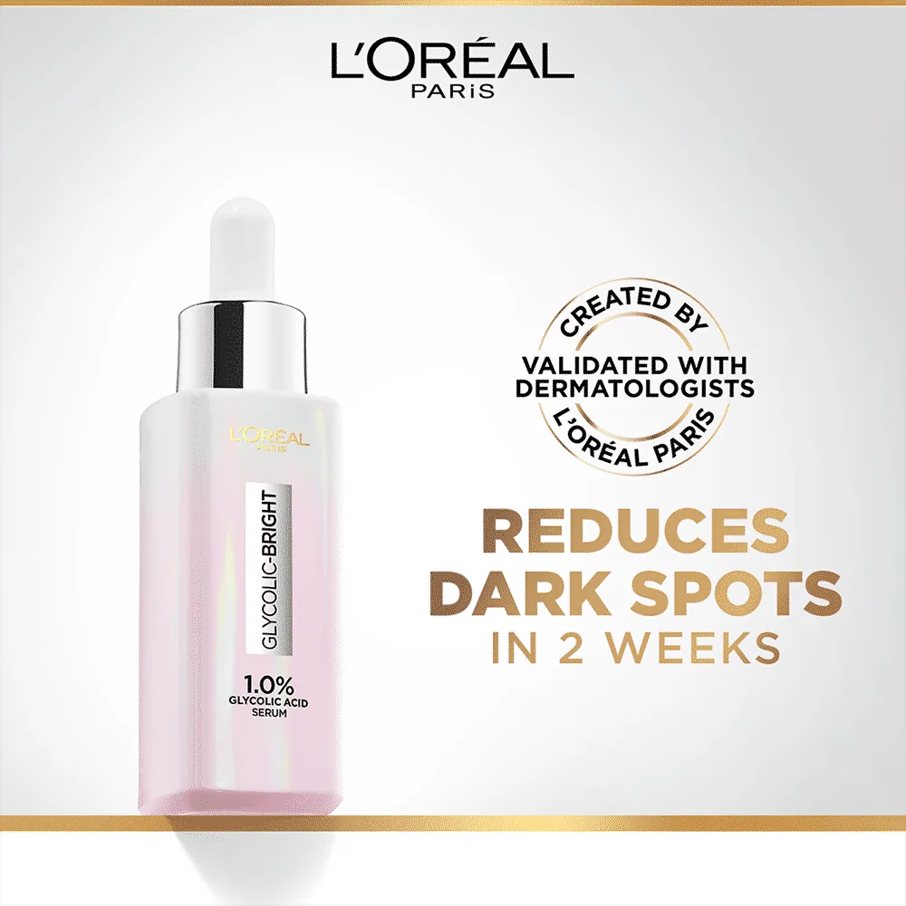 L'Oreal Paris Glycolic Acid Glowing And Protecting CSMS Regime Kit | Complete 4-Step Skincare Routine | Brightening & Sun Protection-5