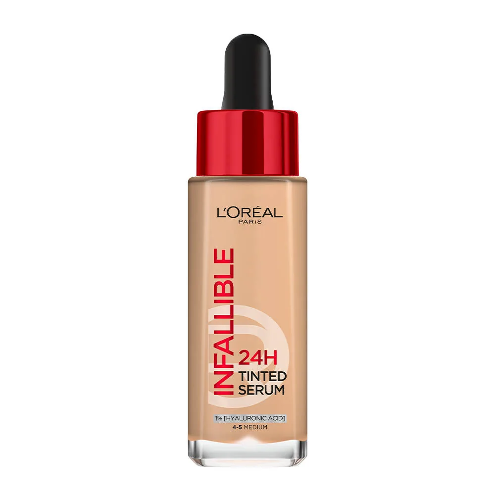 L'Oreal Paris Infallible 24H Tinted Serum Foundation | Lightweight Liquid Foundation | 24-Hour Sweat-Proof Radiant Finish-1