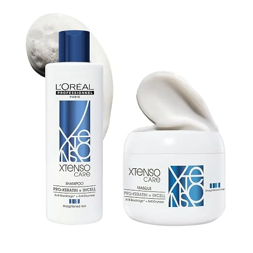 L'oreal Paris Professionnel Xtenso Care Shampoo & Mask | Hair Reconstruction Duo | For Straightened Hair 450 ml (200 ml + 250 ml)