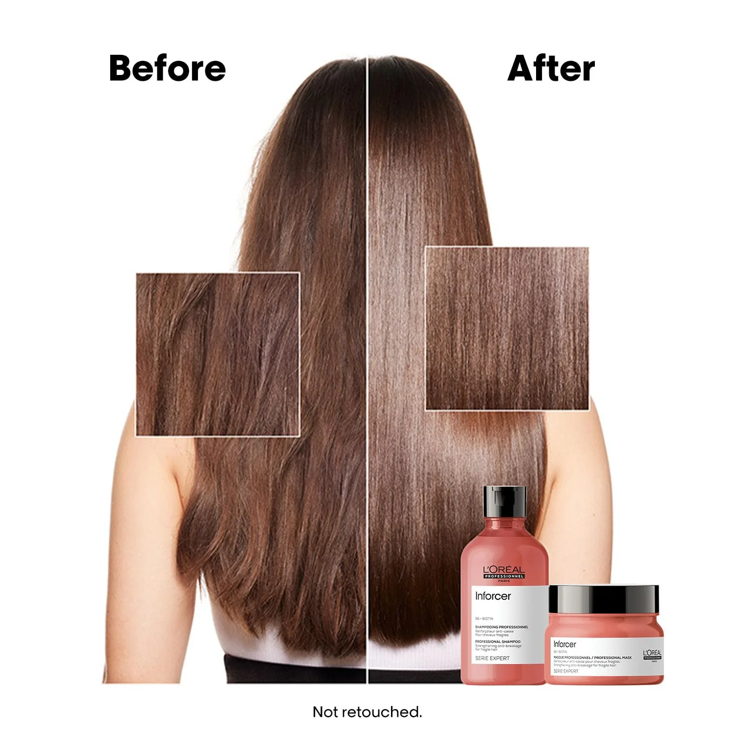 L'Oreal Professionnel Inforcer Strengthening Shampoo & Hair Mask Combo | Hair Care Set | Anti-Breakage and Strength-5