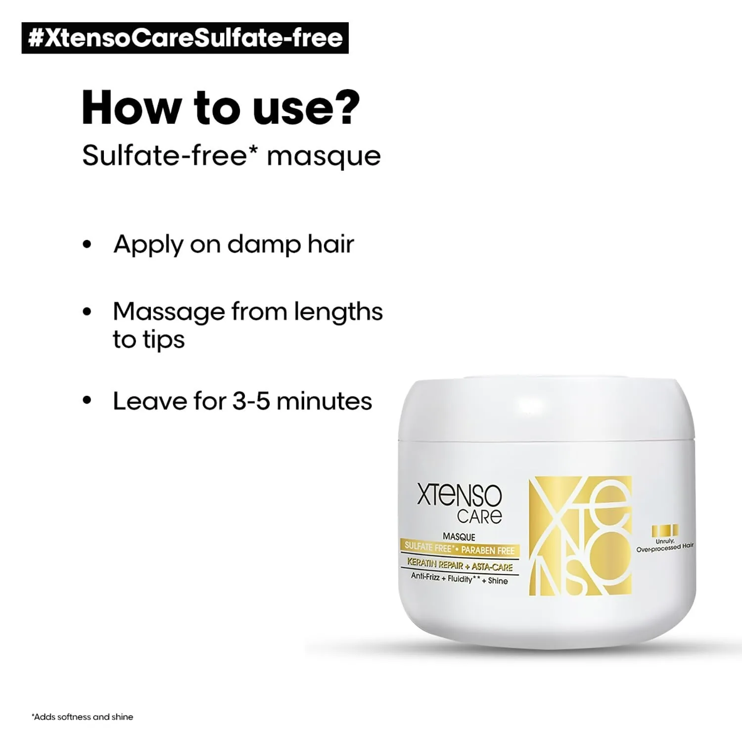 L'Oreal Professionnel X-Tenso Care Masque Sulfate Free | Intense Nourishment Hair Mask | For Straightened and Chemically Treated Hair-2