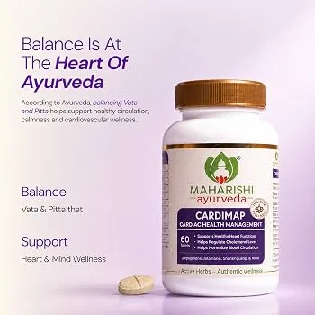 Maharishi Ayurveda Cardimap Tablets | Natural Stress Relief & Cardiovascular Support | Ayurvedic Formula-2