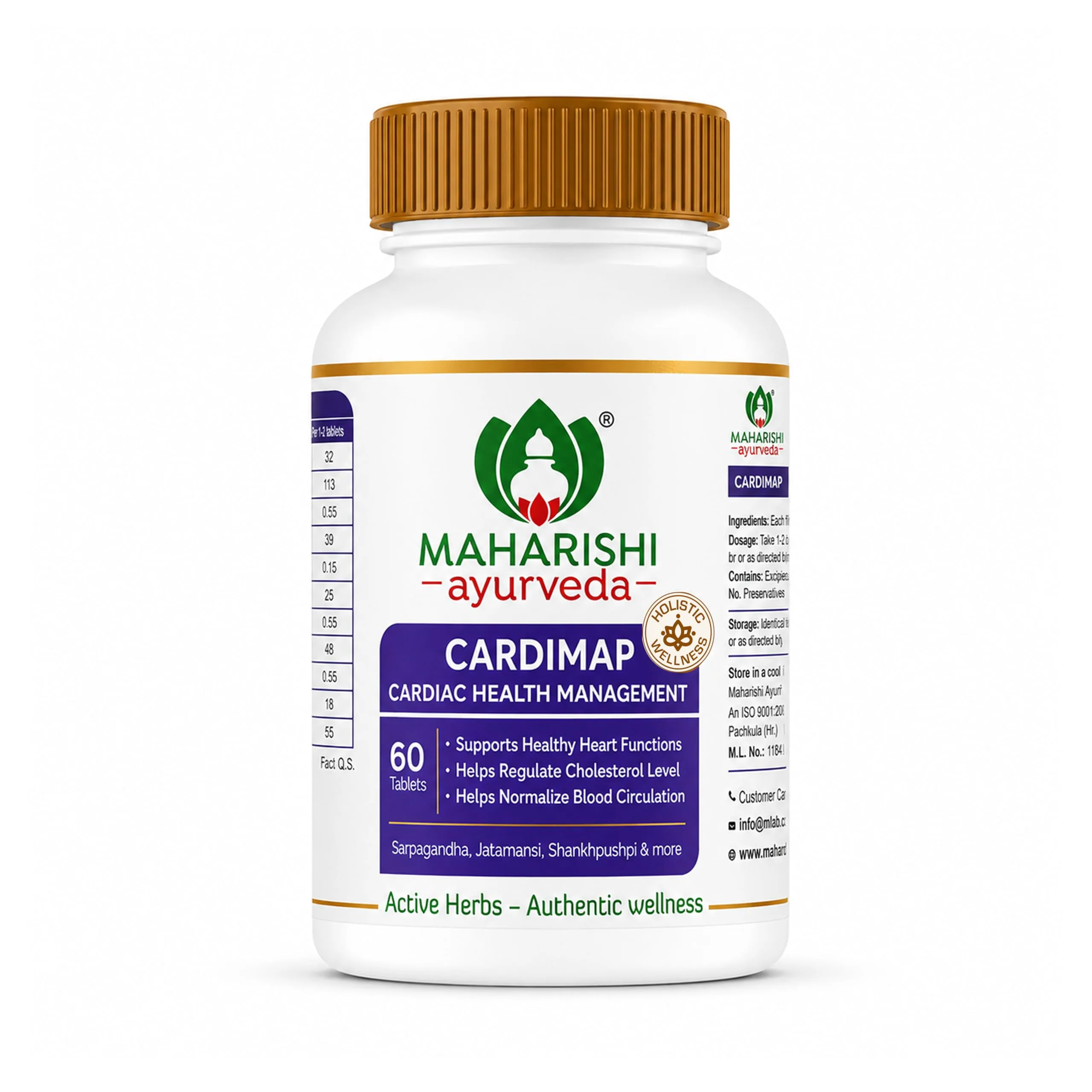 Maharishi Ayurveda Cardimap Tablets | Natural Stress Relief & Cardiovascular Support | Ayurvedic Formula-1