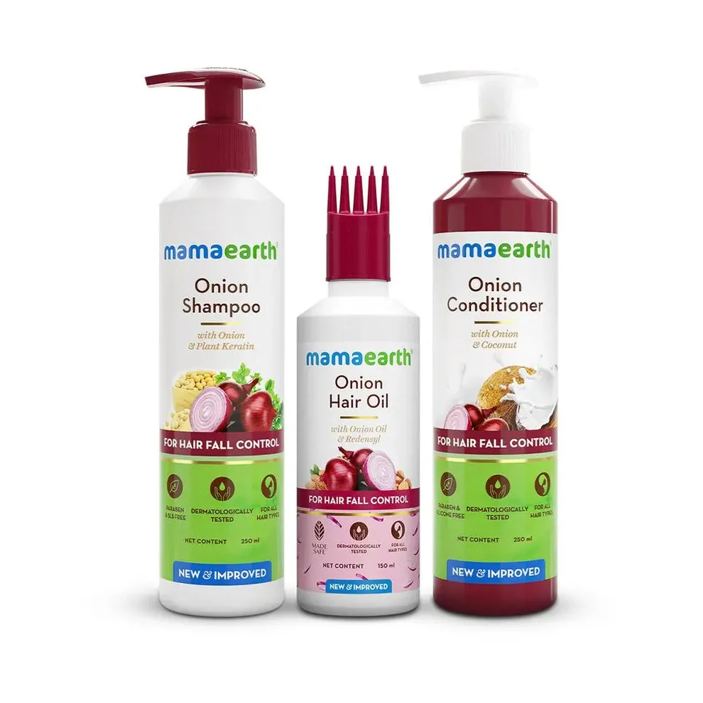 Mamaearth Anti-Hair Fall Spa Kit | Onion Hair Care Range | Stronger and Smoother Hair-1