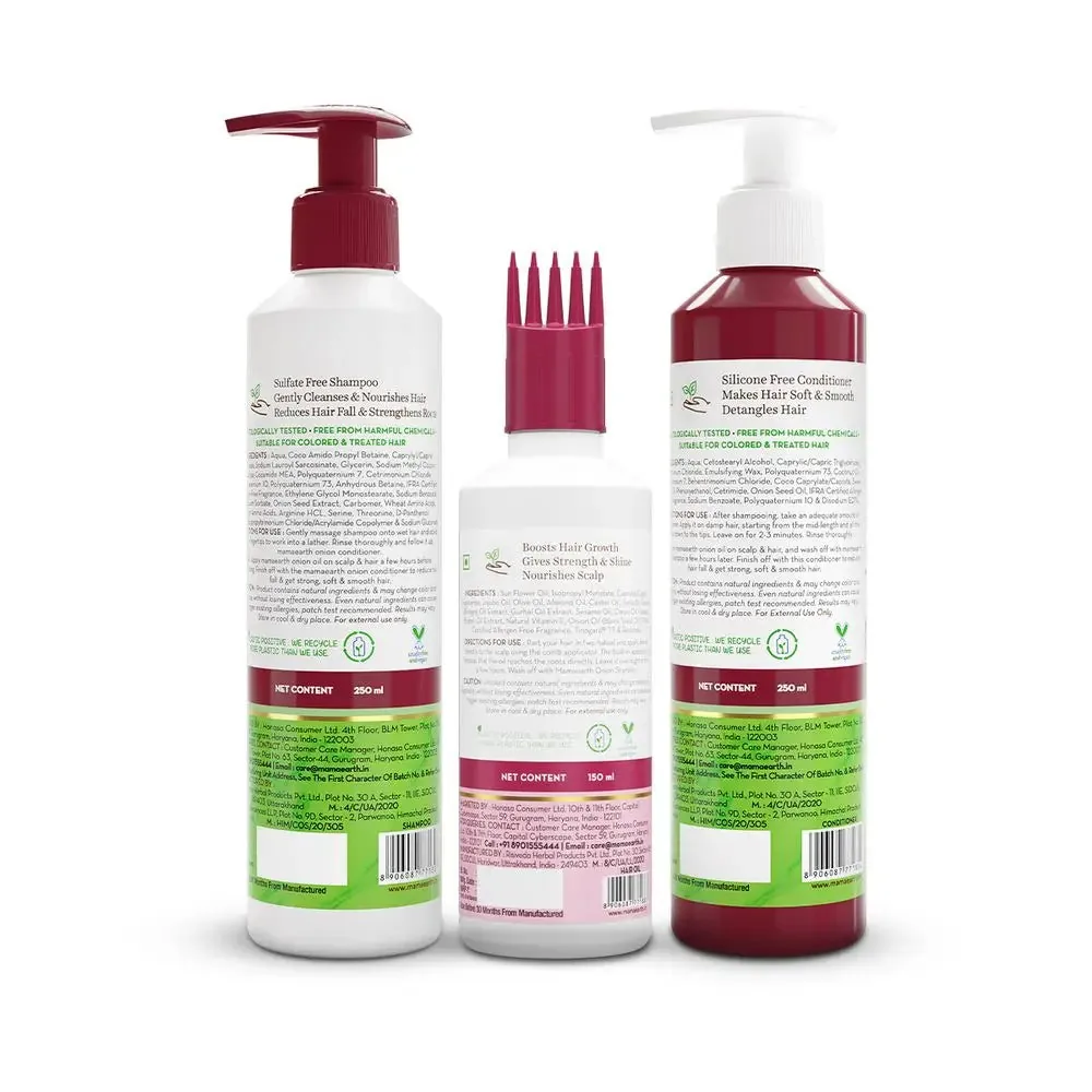 Mamaearth Anti-Hair Fall Spa Kit | Onion Hair Care Range | Stronger and Smoother Hair-2