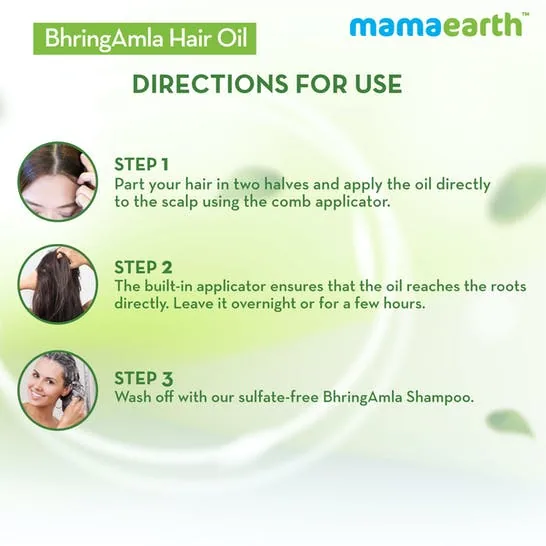Mamaearth Bhringamla Hair Oil | Intense Hair Treatment | Ayurvedic Kshirpak Vidhi Formula with Bhringraj & Amla-6