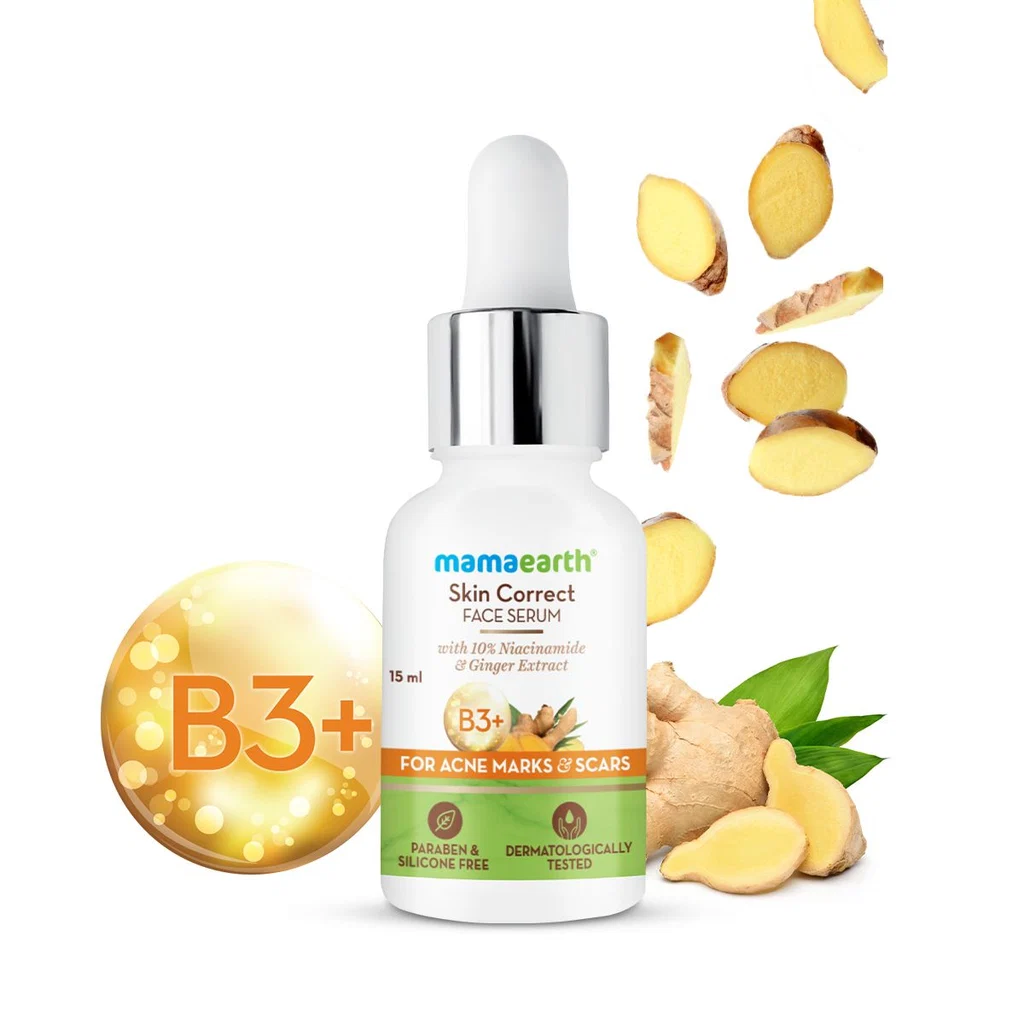 Mamaearth Skin Correct Face Serum | Niacinamide & Ginger Extract Formula | Acne Marks & Pore Minimizing Serum-2