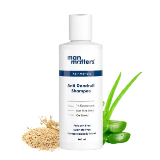 Man Matters 1% Ketoconazole Anti-Dandruff Shampoo | Scalp Cleansing Formula | Reduces Itching and Flakes Man Matters 1% Ketoconazole Anti-Dandruff Shampoo | Scalp Cleansing Formula | Reduces Itching and Flakes - 100 ml