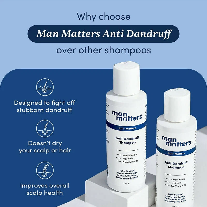 Man Matters 1% Ketoconazole Anti-Dandruff Shampoo | Scalp Cleansing Formula | Reduces Itching and Flakes-2