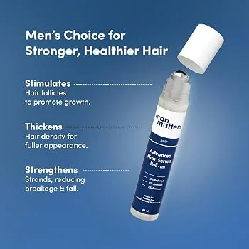 Man Matters Advanced Hair Growth Rosemary Serum Roll on | Scalp Nourishment | Active Redensyl & Anagain Formula-1