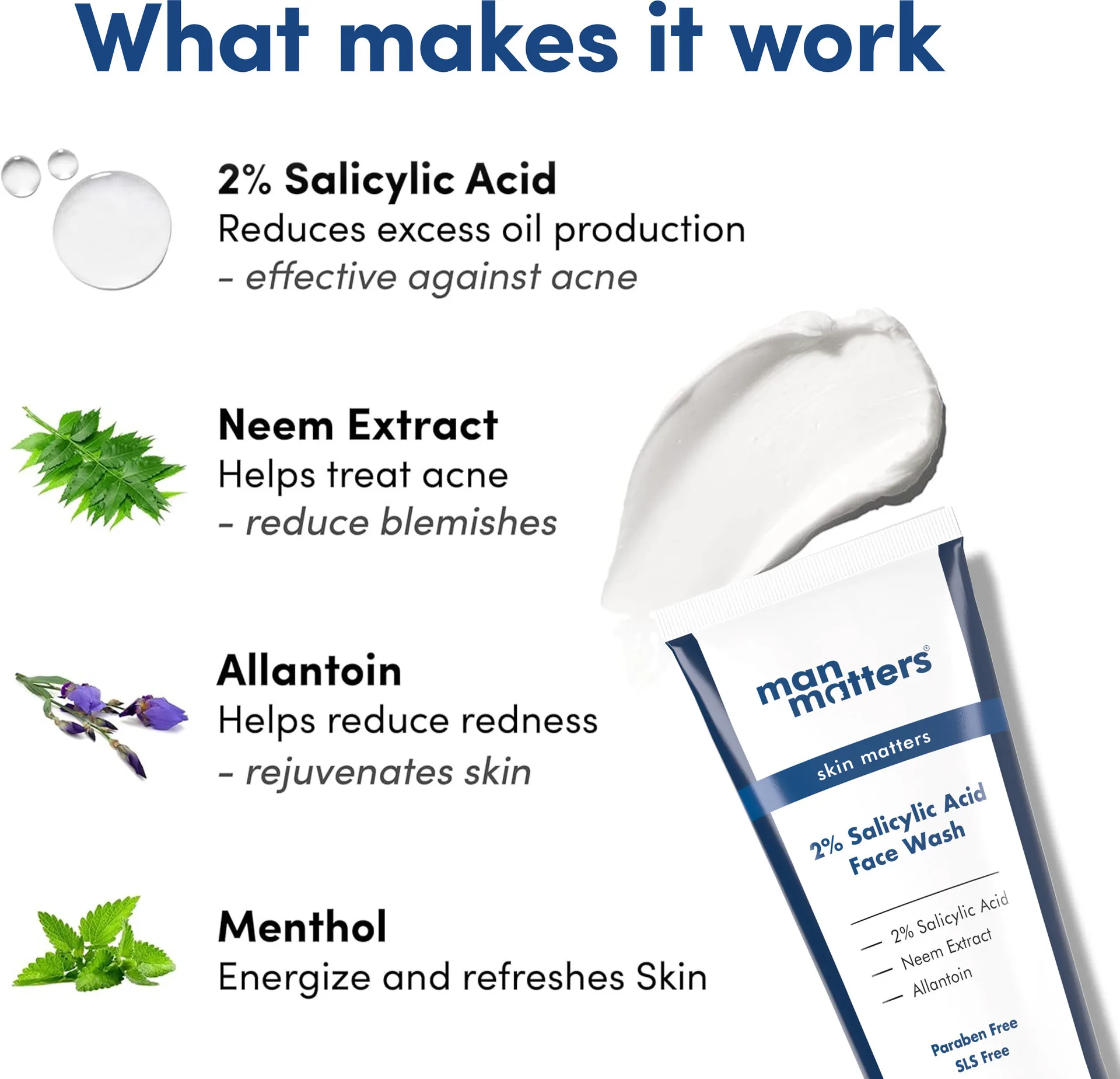Man Matters Clear 2% Salicylic Acid Face Wash for Men-3