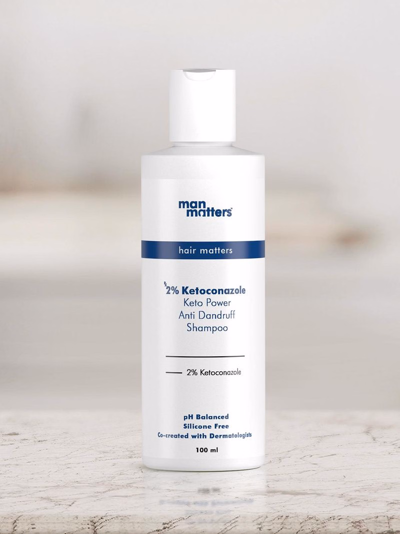Man Matters 2% Ketoconazole Anti Dandruff Shampoo | Vegan Scalp Care | Fights Flakes and Itching