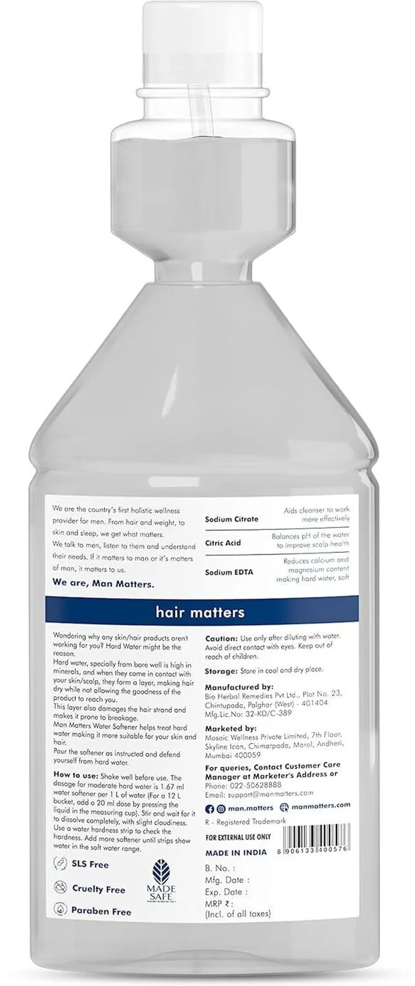 Man Matters Water Softener that Reduces Hair Fall and Skin Itching-2
