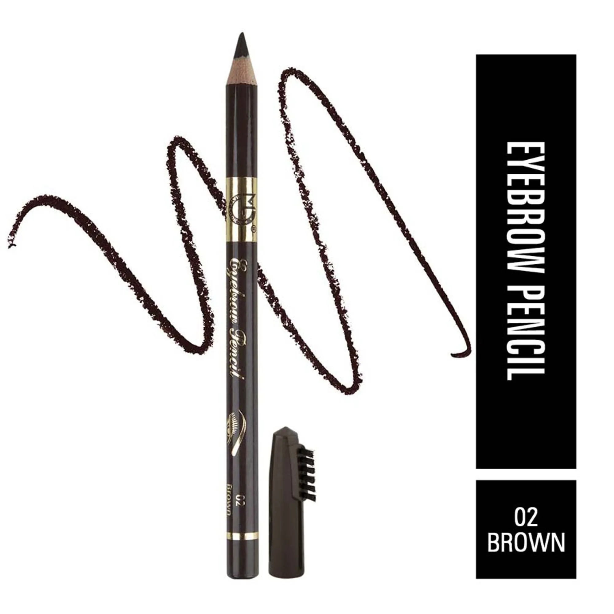 Matt Look Long Lasting Formula Professional Stylist Eyebrow Pencil | Smudge-Proof Brow Definer | Triangular Tip for Precise Strokes-2