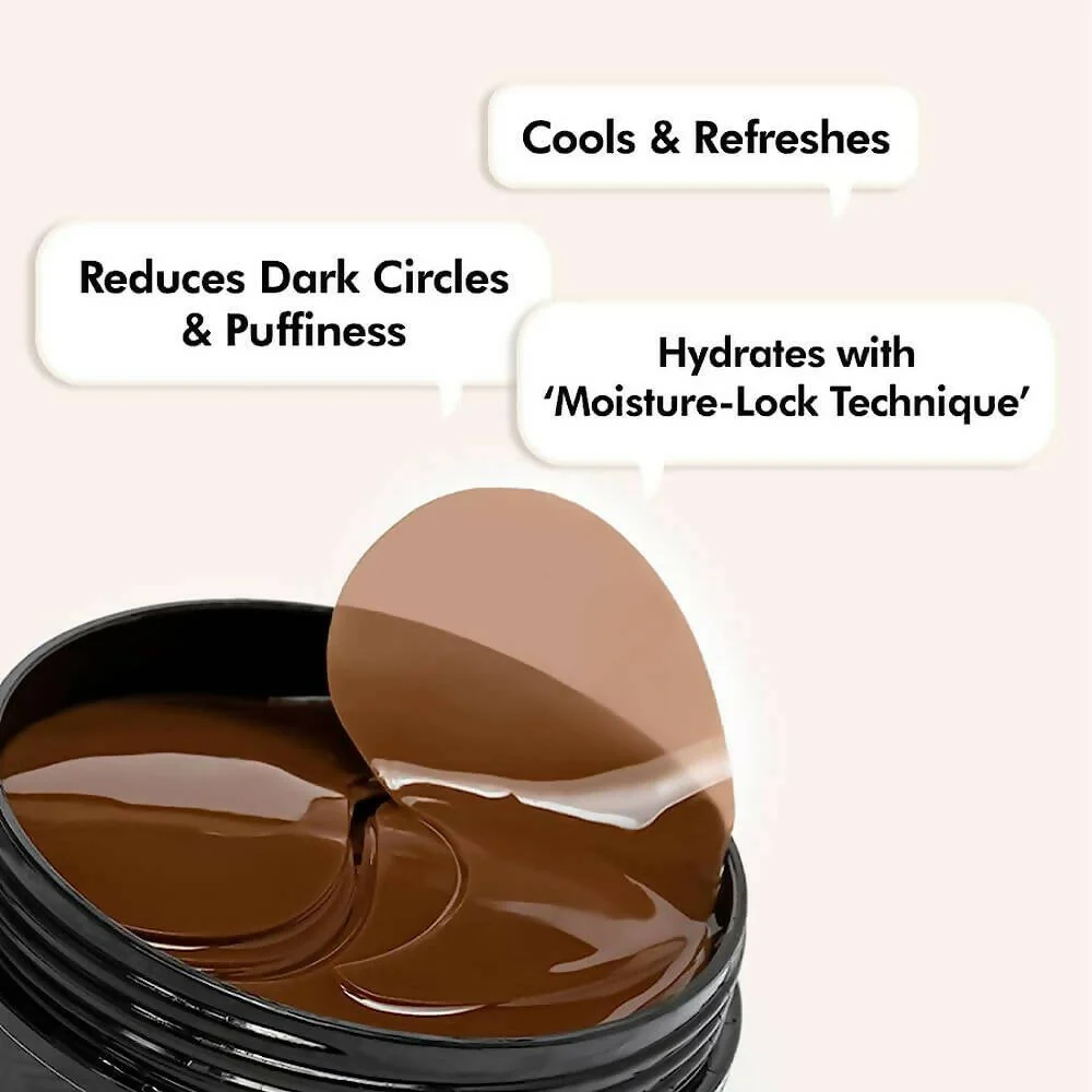 mCaffeine Coffee Hydrogel Under Eye Patches | Cooling Eye Masks | Dark Circle & Puffiness Reduction-1