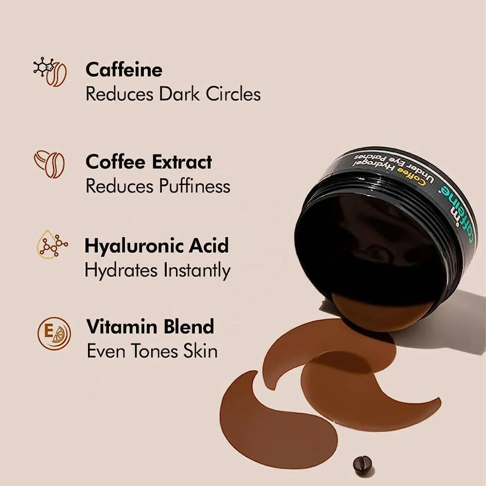 mCaffeine Coffee Hydrogel Under Eye Patches | Cooling Eye Masks | Dark Circle & Puffiness Reduction-4