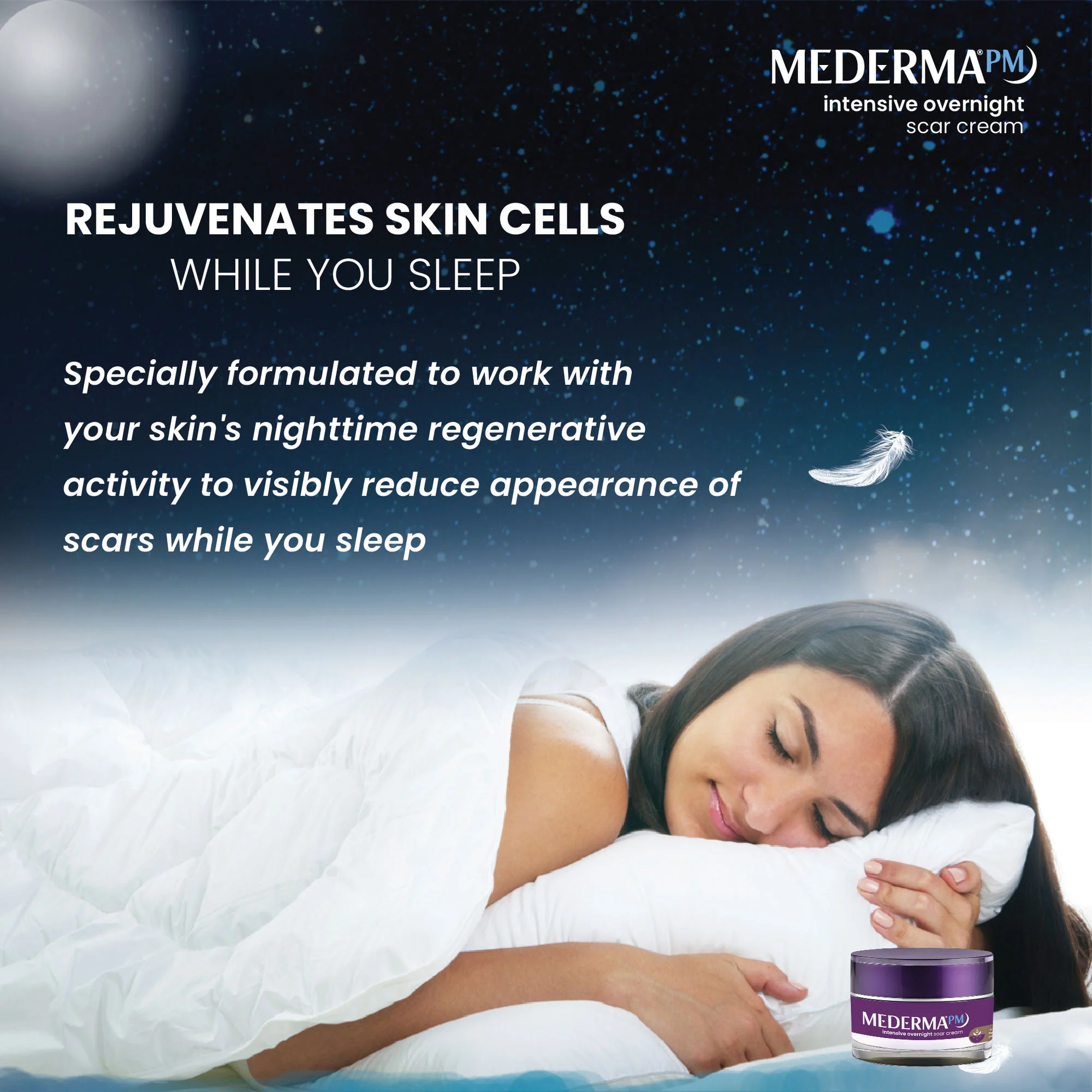 Mederma PM Intensive Overnight Scar Cream | Nighttime Scar Treatment | Formulated with Tripeptol Complex-2