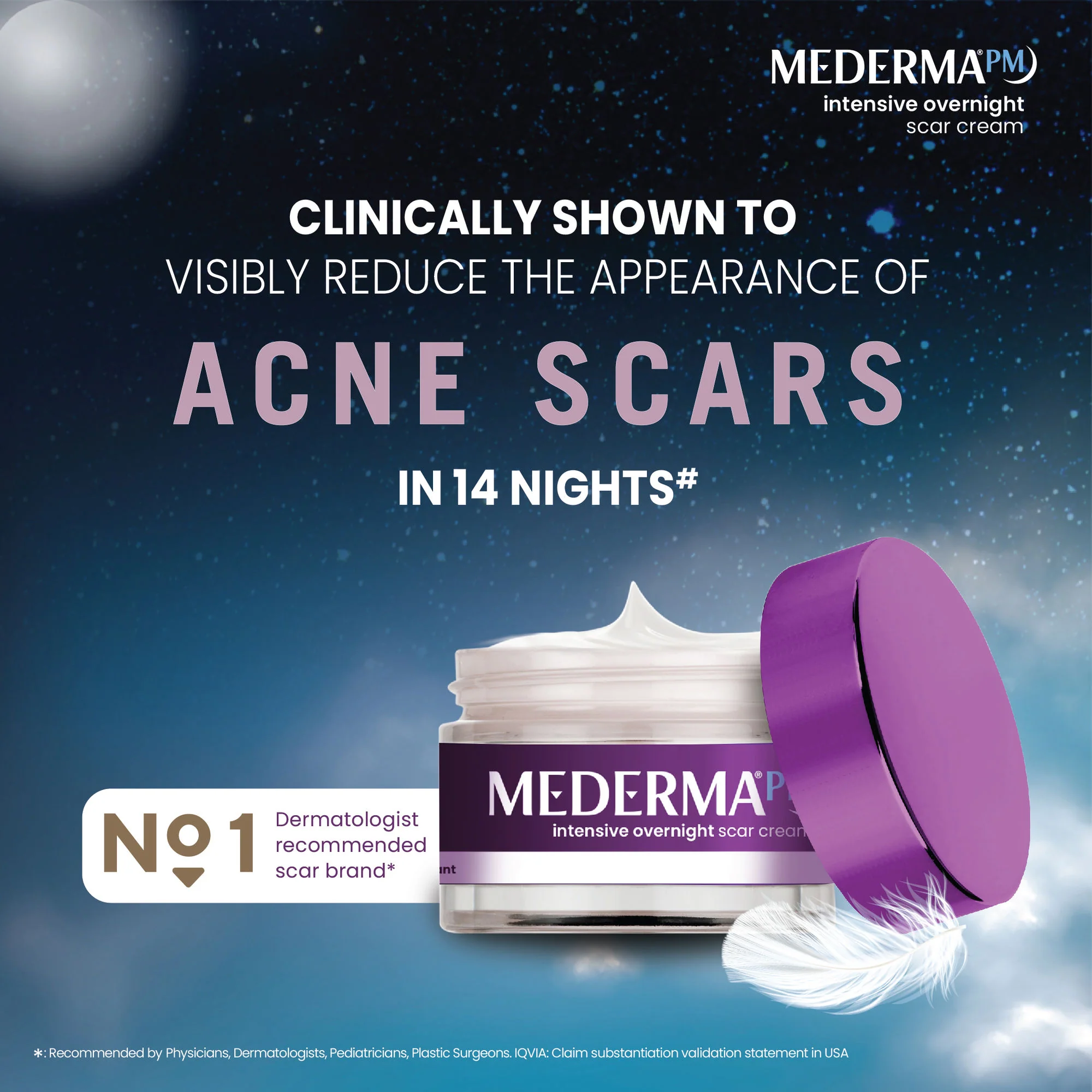 Mederma PM Intensive Overnight Scar Cream | Nighttime Scar Treatment | Formulated with Tripeptol Complex-3