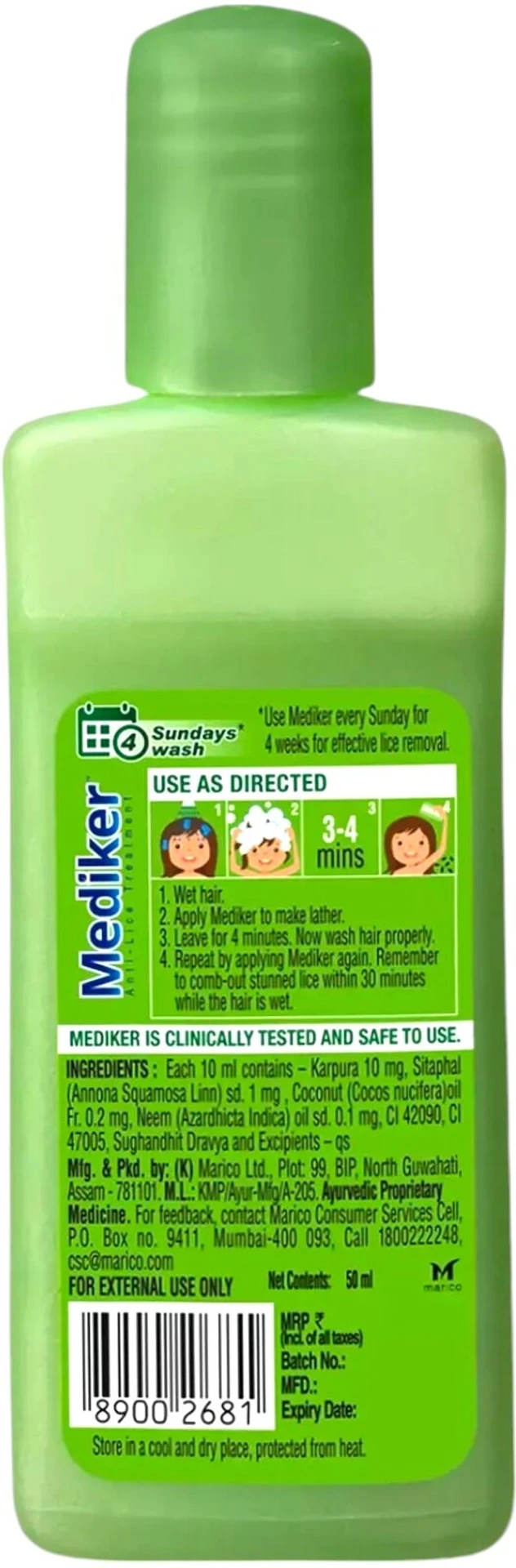 Mediker Anti-Lice Treatment Shampoo-2