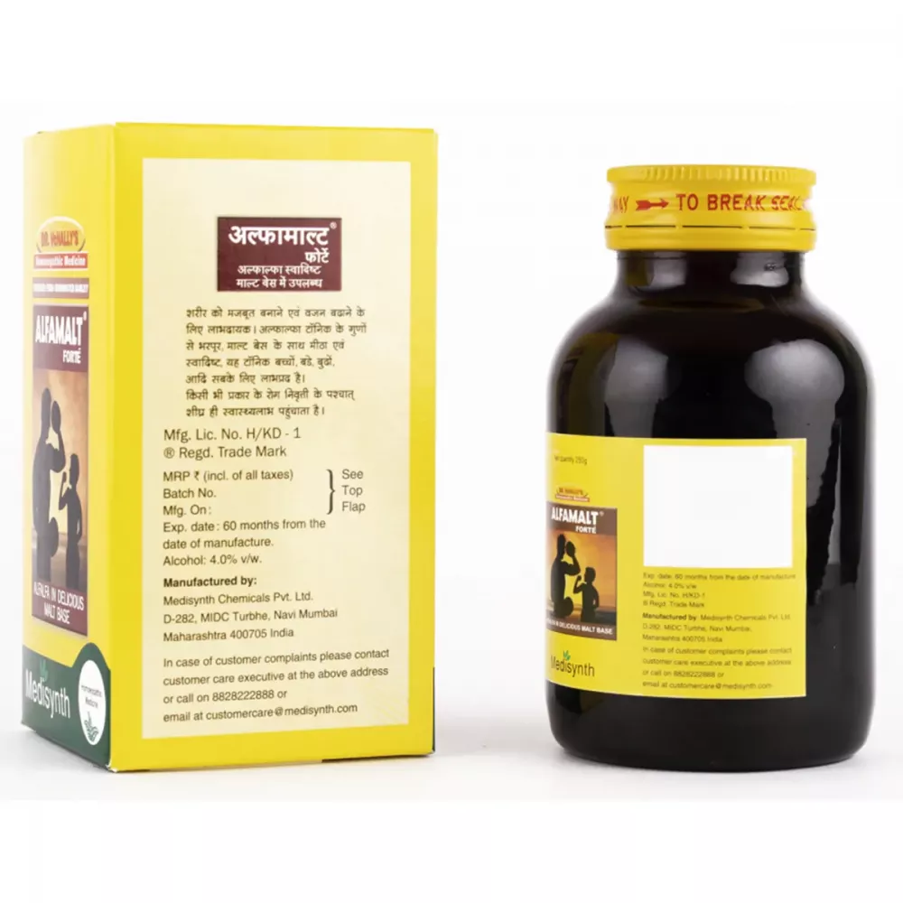 Medisynth Alfamalt Forte Malt | Homeopathic Nutritional Tonic | Appetite & Energy Booster-2