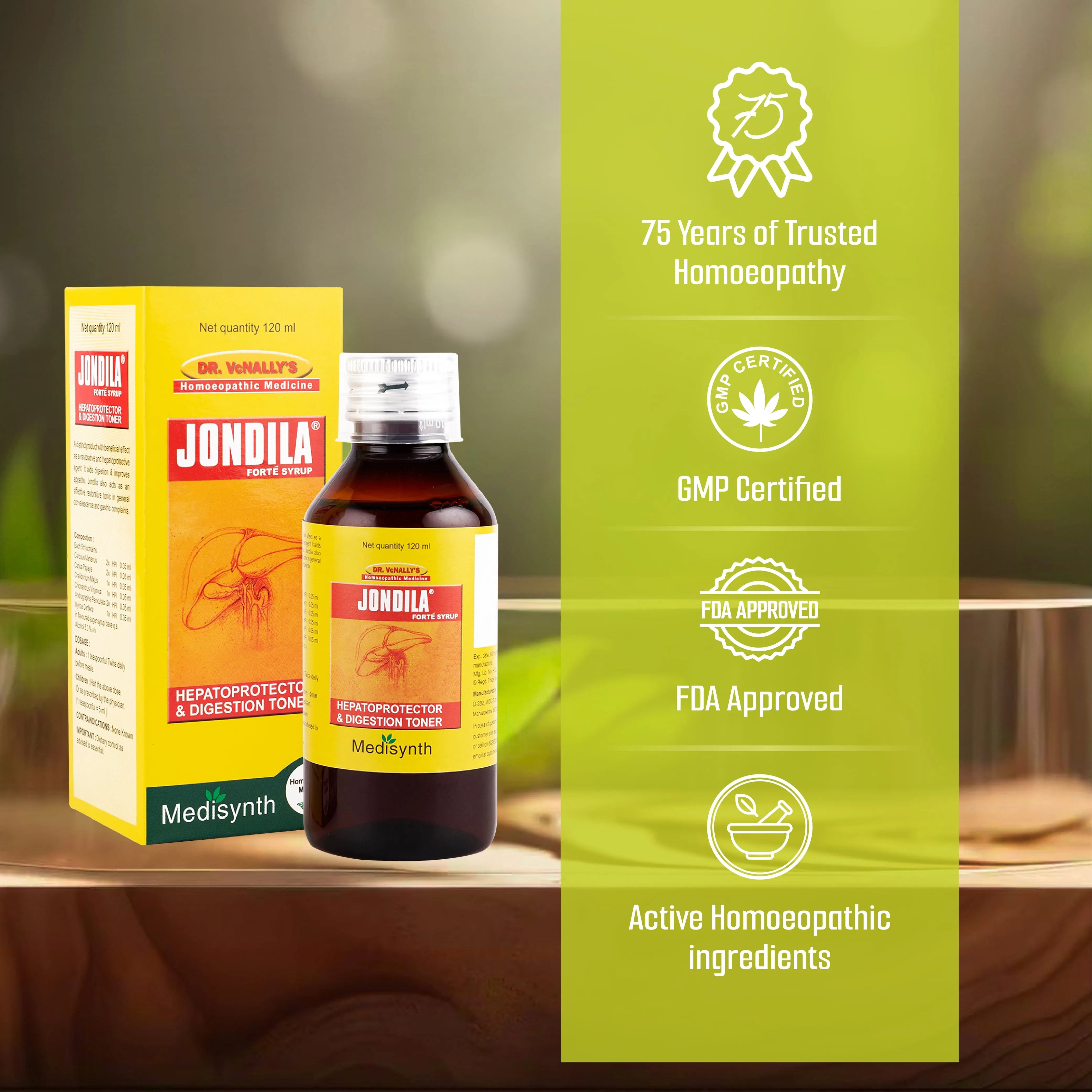 Medisynth Jondila Forte Syrup | Homeopathic Liver Tonic & Digestion Regulator-5