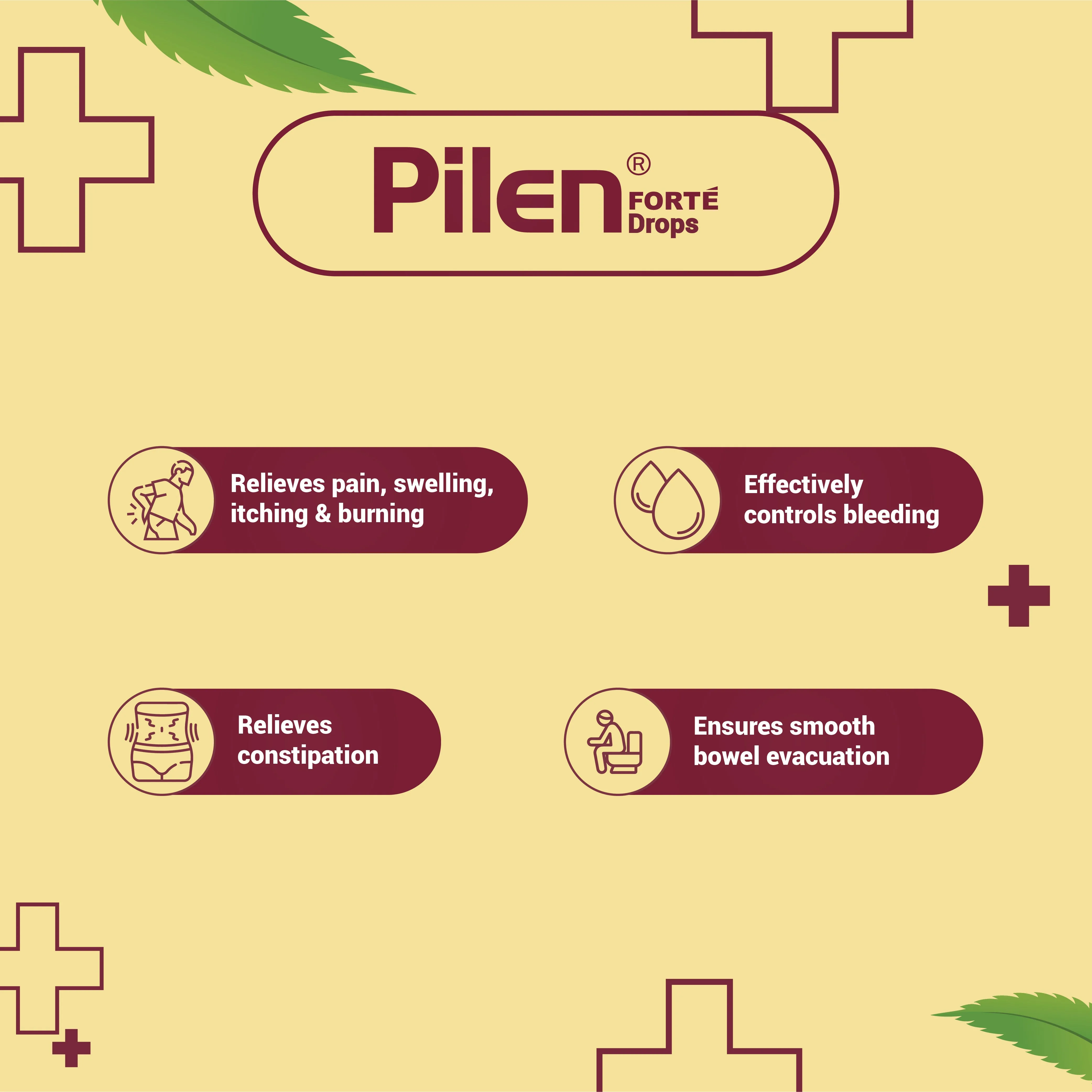 Medisynth Pilen Forte Oral Drops | Homeopathic Remedy for Rectal Discomfort & Congestion-2