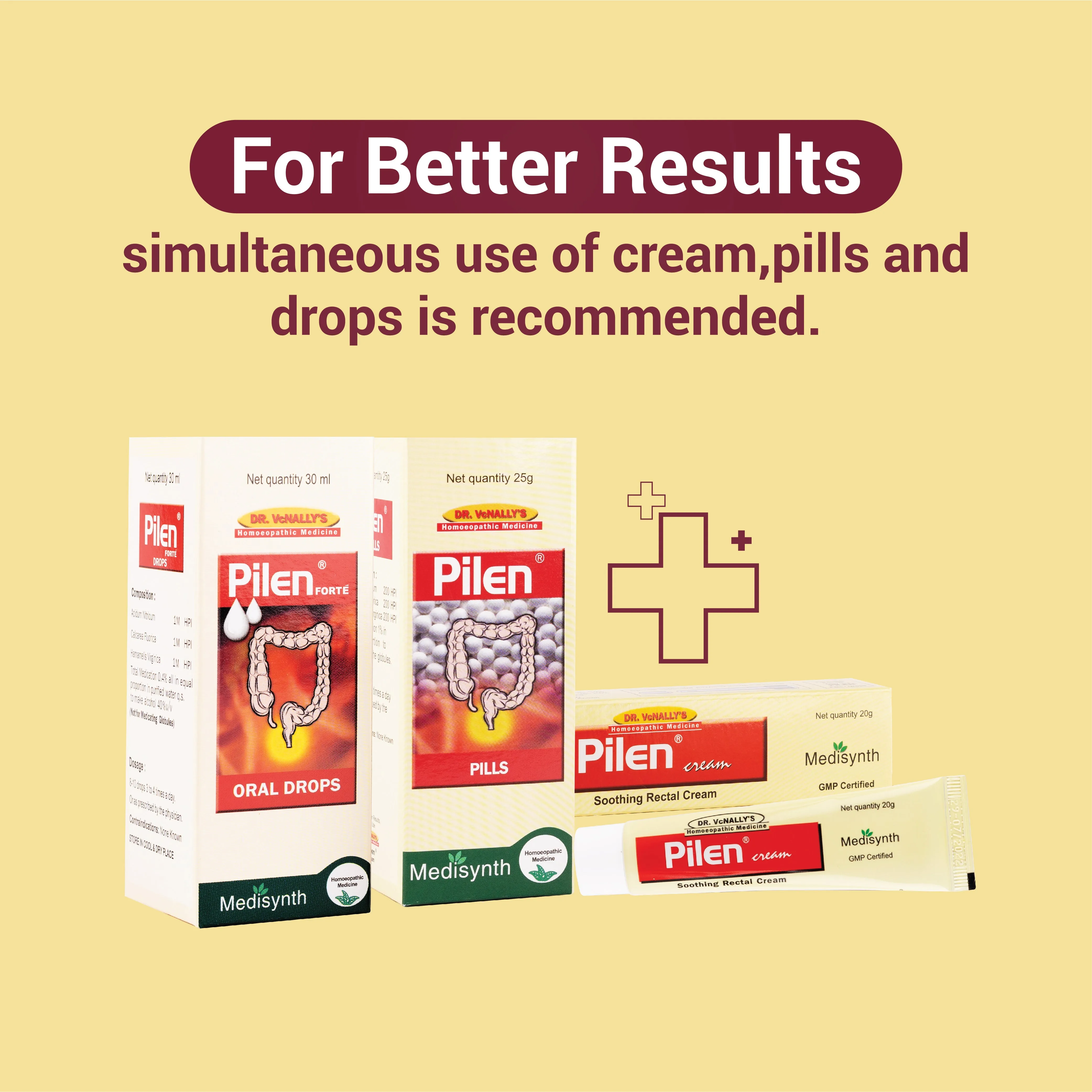 Medisynth Pilen Forte Oral Drops | Homeopathic Remedy for Rectal Discomfort & Congestion-3