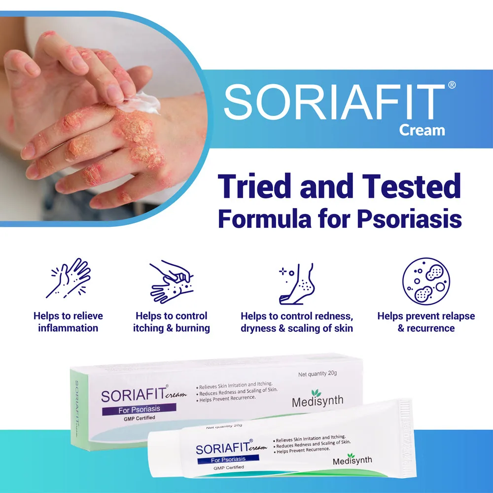 Medisynth Soriafit Cream | Homeopathic Topical Formula | Soothing Relief for Dry and Itchy Skin-2