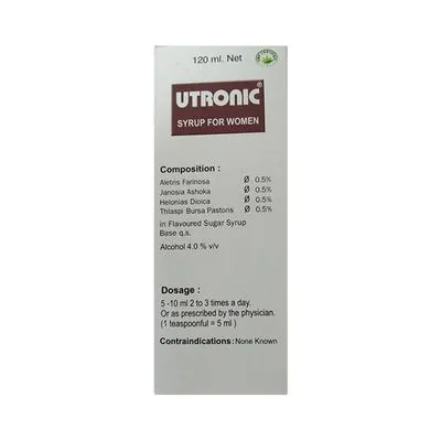 Medisynth Utronic Syrup | Homeopathic Women's Wellness Formula | Uterine and Menstrual Support-3
