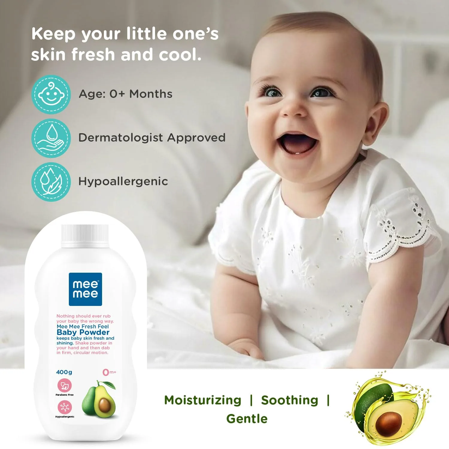 Mee Mee Newborn Friendly Talcum Powder - 2