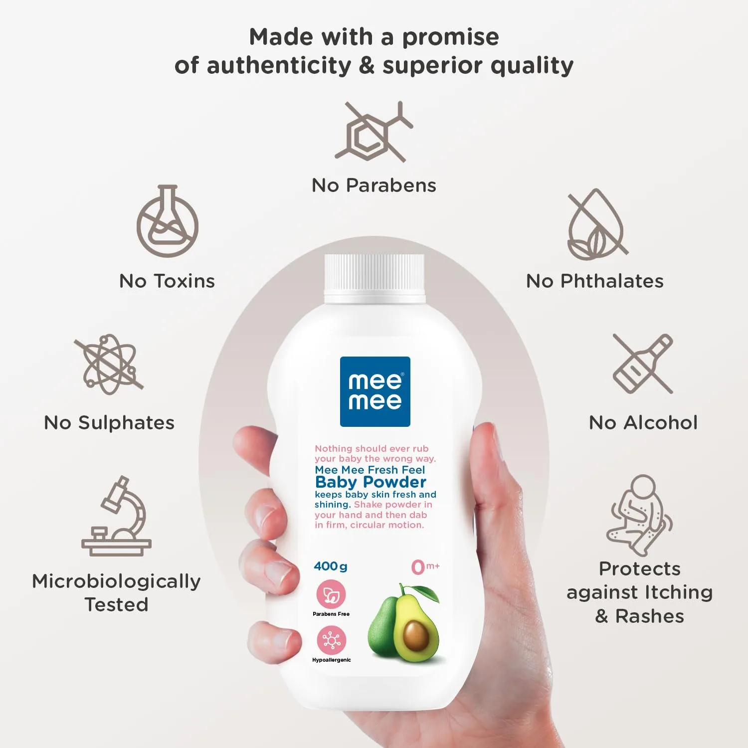 Mee Mee Newborn Friendly Talcum Powder - 3