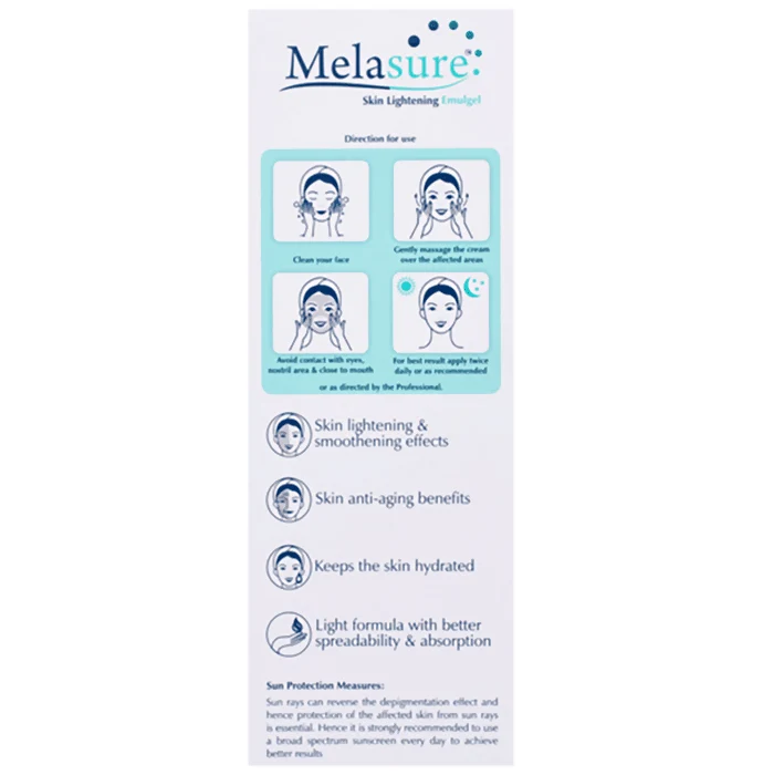 Melasure Skin Lightening Emulgel | Non-Greasy Daily Gel | Glowing and Even Skin Tone-6