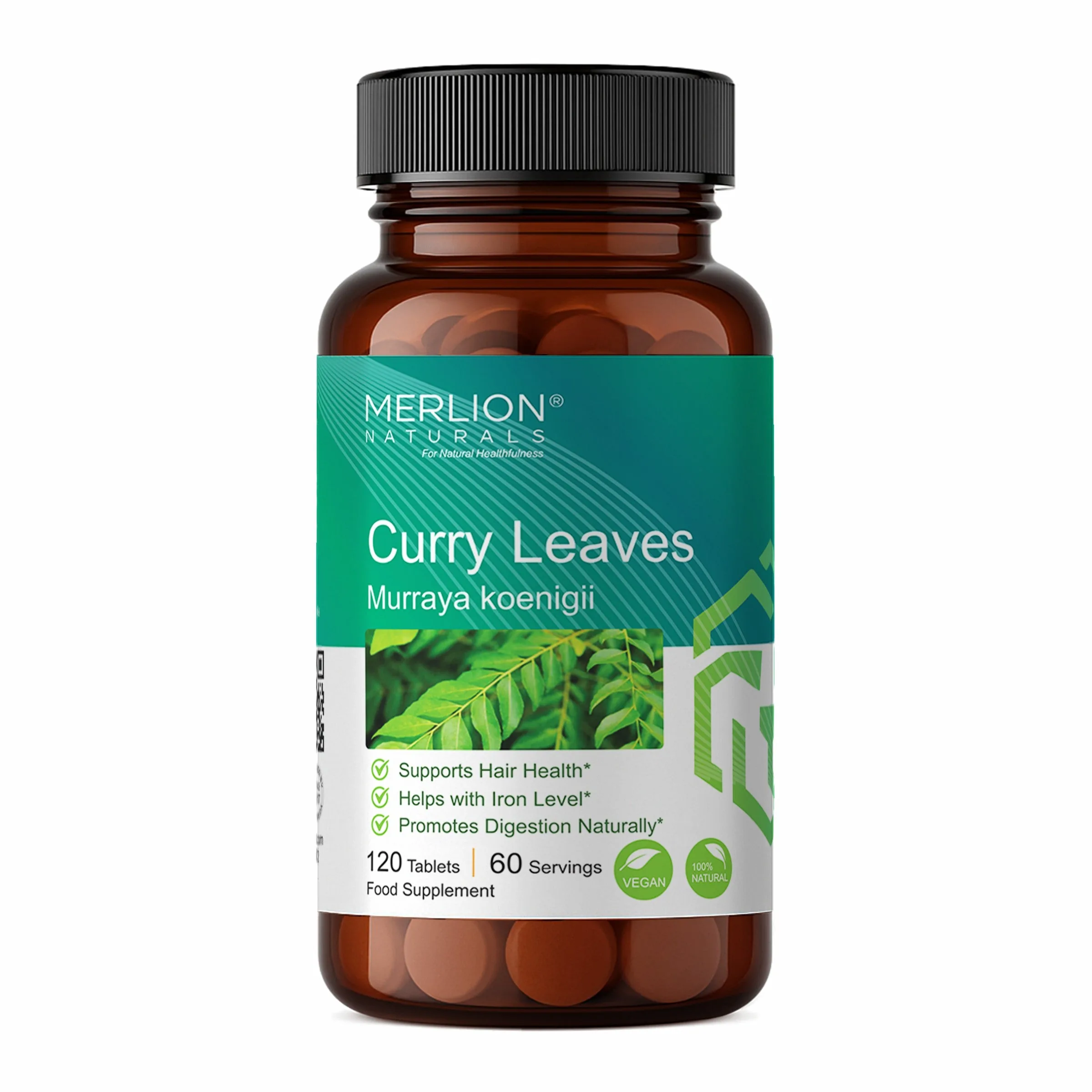 Merlion Naturals Curry Leaves Murraya Koenigii Tablets