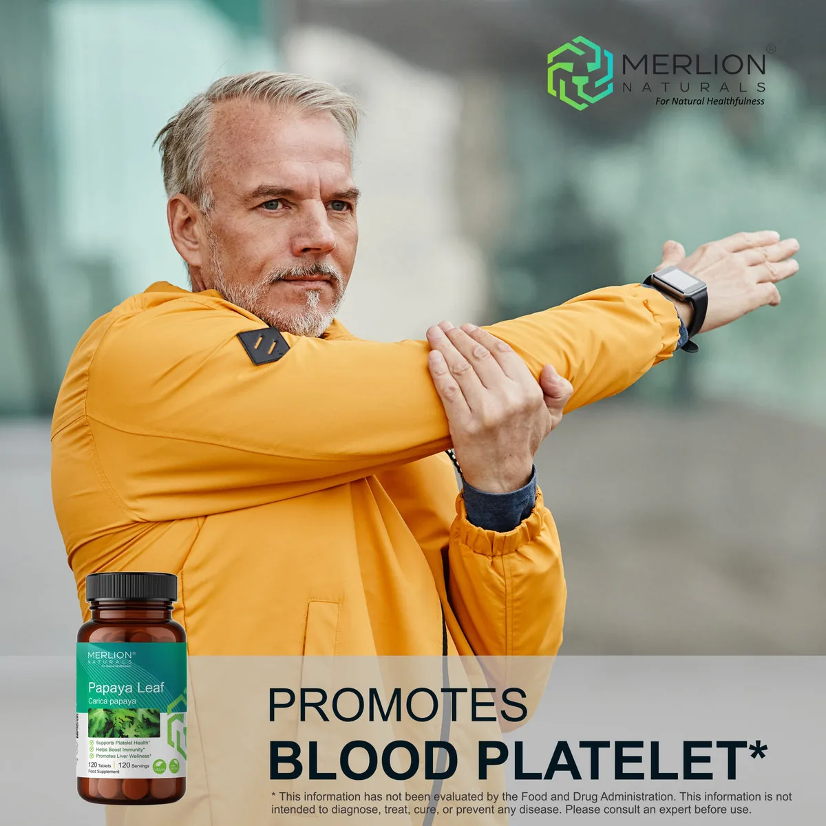 Merlion Naturals Papaya Leaf Tablets | Herbal Wellness Supplement | Supports Immune Function & Platelet Production-3
