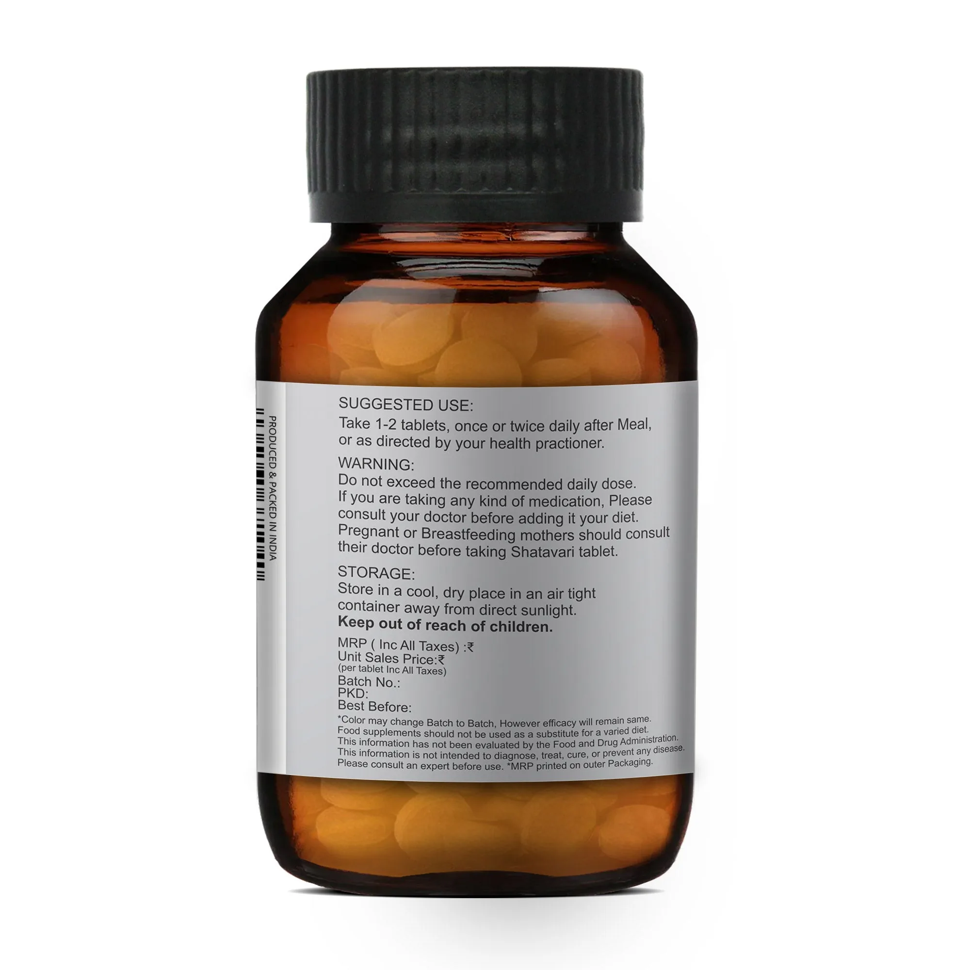 Merlion Naturals Shatavari Tablets | Pure Asparagus Racemosus Extract | Ayurvedic Vitality and Balance Support-2
