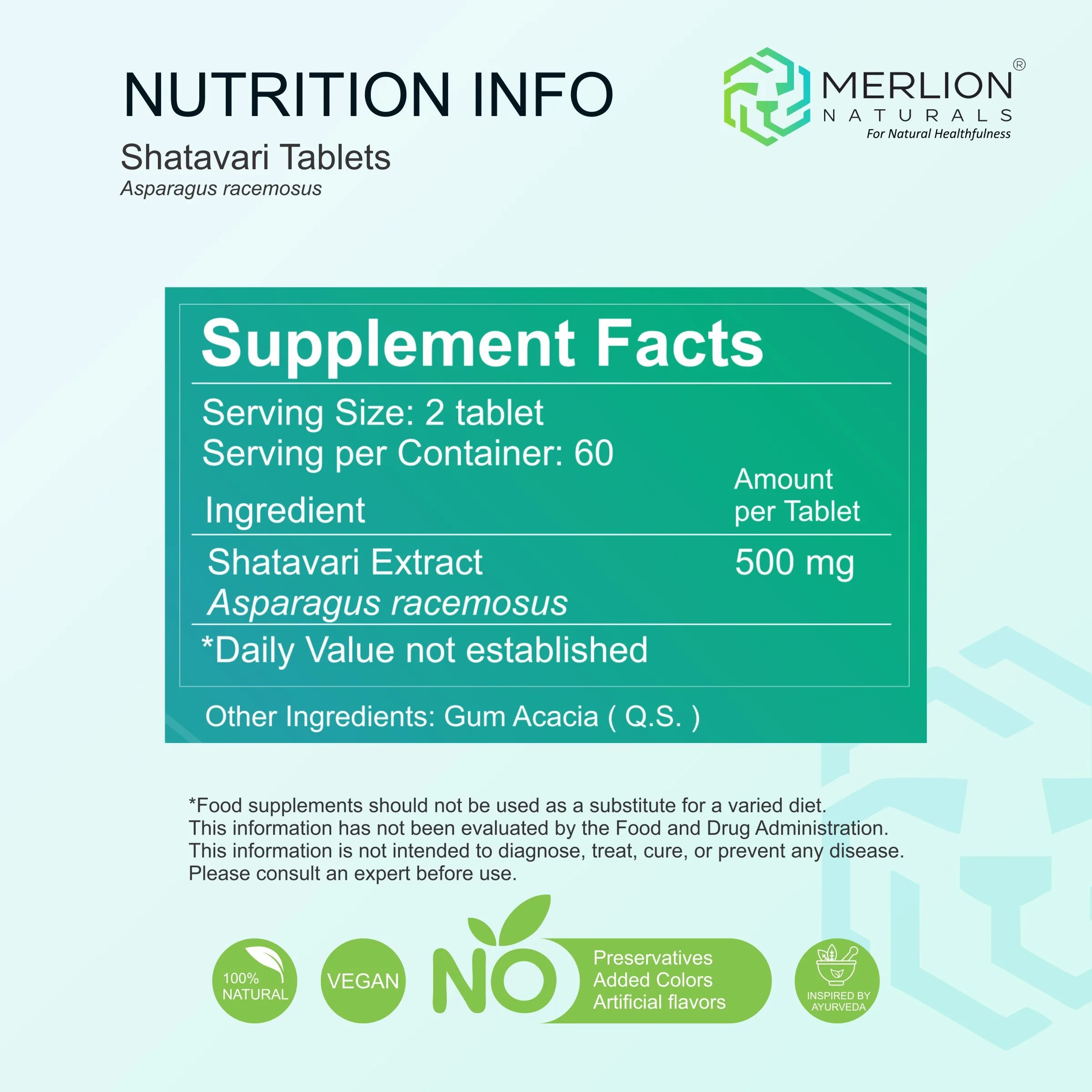 Merlion Naturals Shatavari Tablets | Pure Asparagus Racemosus Extract | Ayurvedic Vitality and Balance Support-4