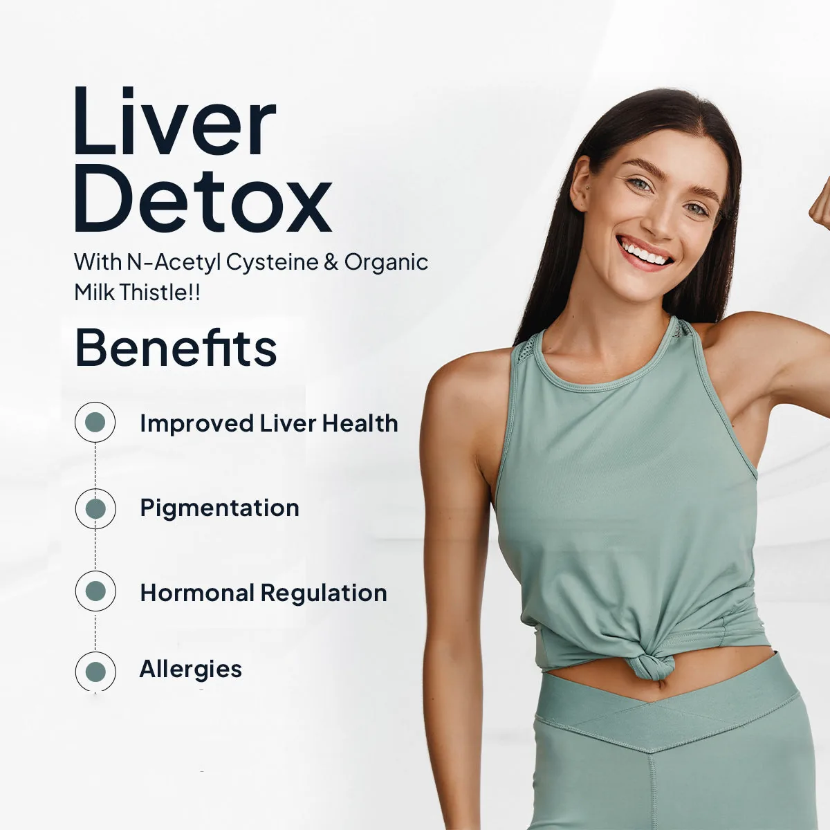 Miduty by Palak Notes Liver Detox Capsules | Milk Thistle & NAC Supplement | Natural Liver Cleanse & Enzyme Support-4