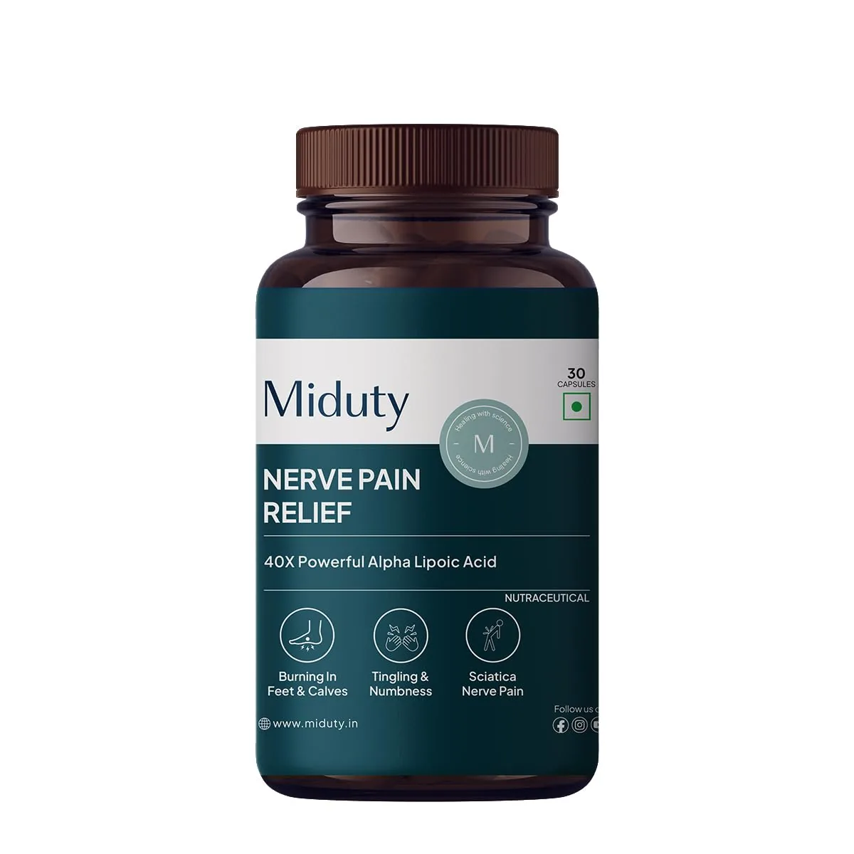 Miduty By Palak Notes Nerve Pain Relief Capsules
