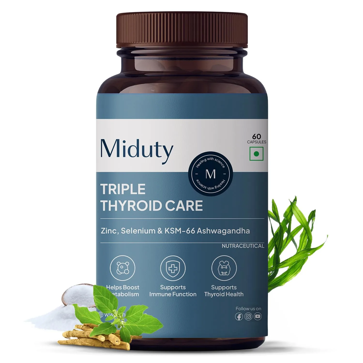 Miduty By Palak Notes Triple Thyroid Care Capsules