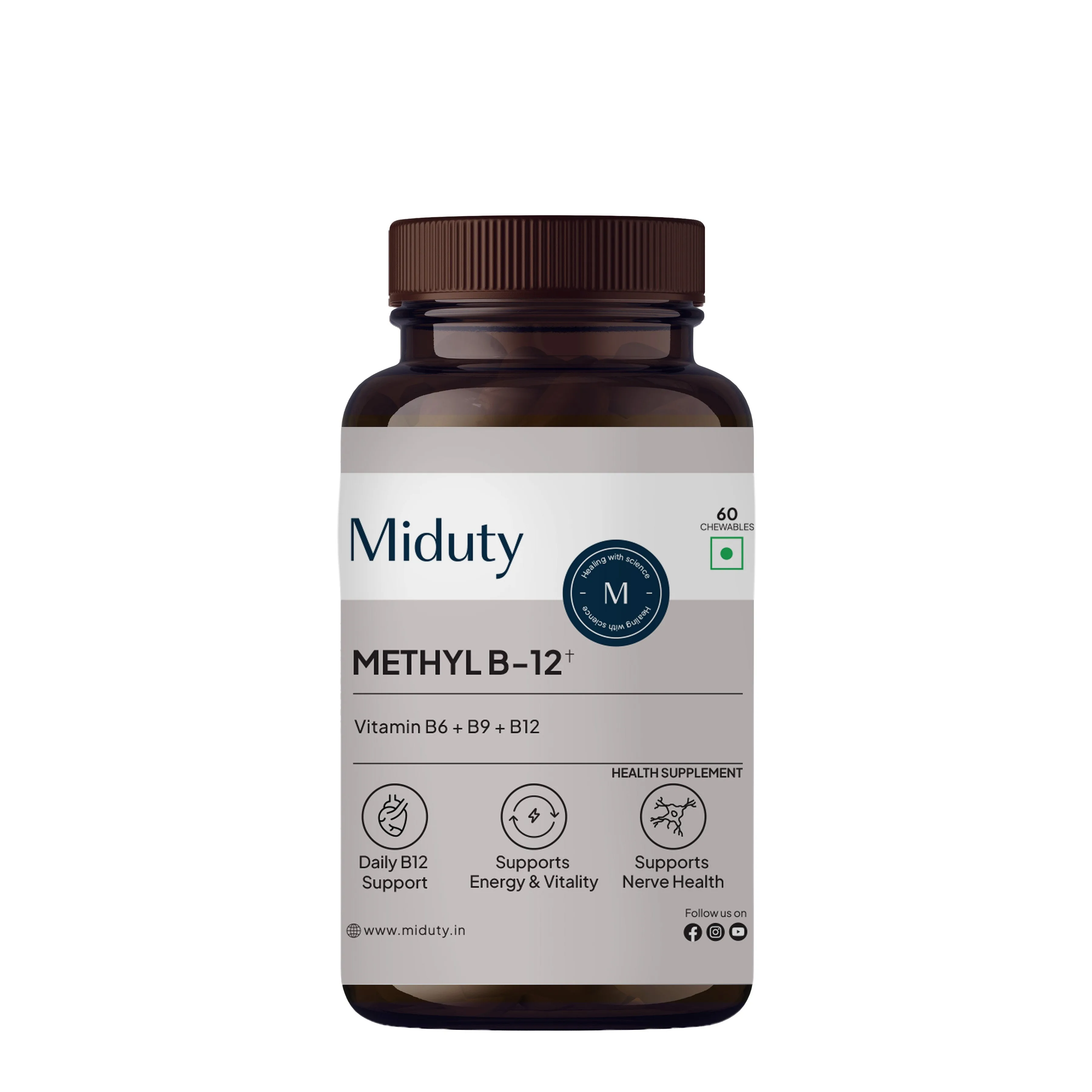 Miduty Methyl B12 Vitamin B6 B9 B12