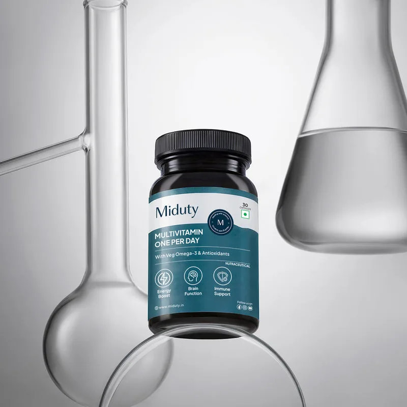 Miduty Multivitamin One Per Day Capsules | Daily Multimineral Supplement | With Vegan Omega-3 & Antioxidants-2