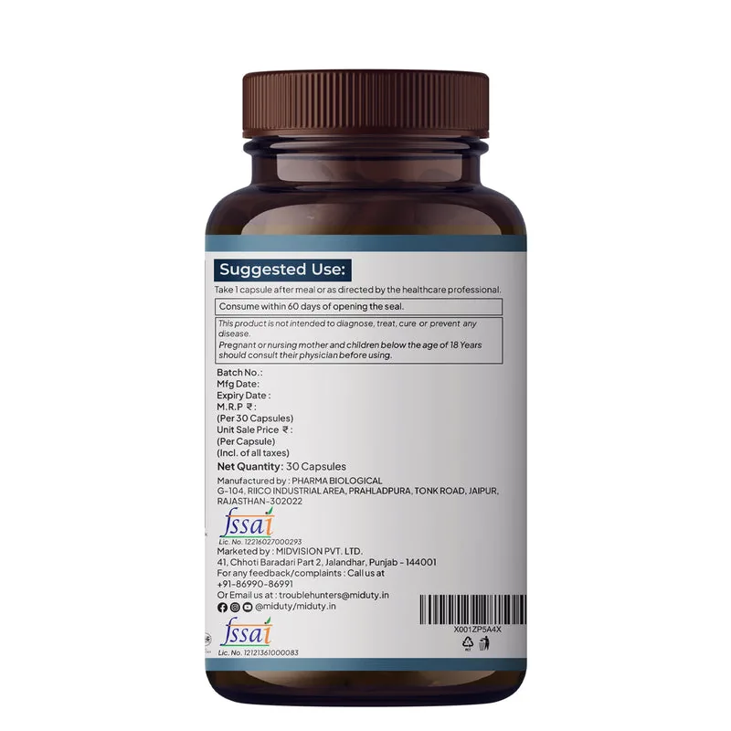 Miduty Multivitamin One Per Day Capsules | Daily Multimineral Supplement | With Vegan Omega-3 & Antioxidants-5