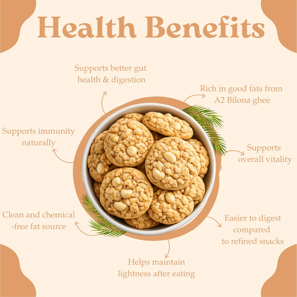 Millet Mania Millet Cookies of Bilona Ghee - Cashew-5