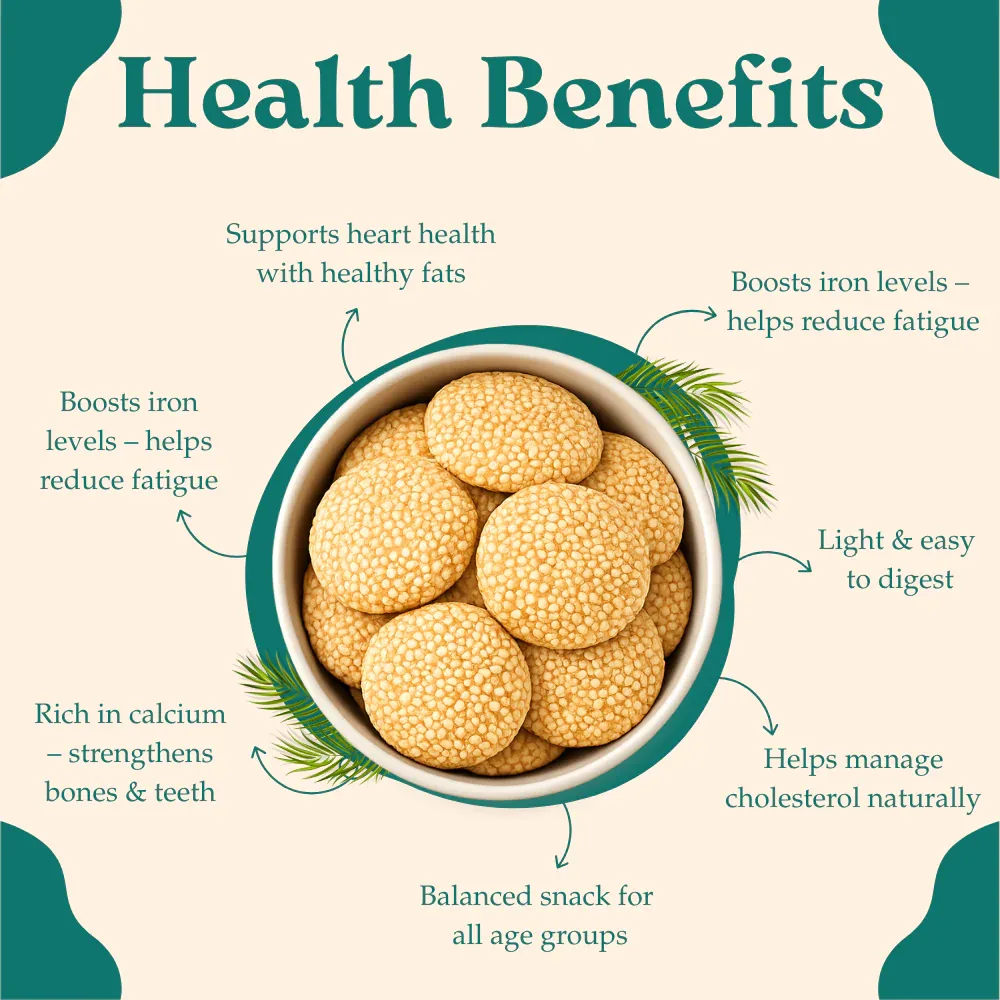 Millet Mania Millet Cookies of Bilona Ghee - Sesame (Til)-5